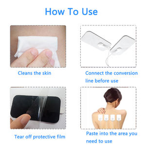 Elektroda <span class=keywords><strong>Tens</strong></span> Tombol Bantalan <span class=keywords><strong>Unit</strong></span> Ems, untuk Peralatan Terapi Fisik, Tempelan Elektroda Snap Puluhan Elektroda Bantalan - Product Image 4