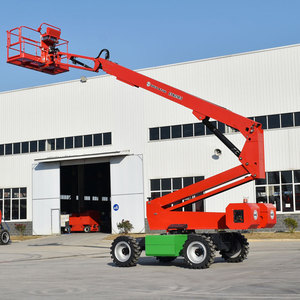 Plataforma elevadora articulada eléctrica de 18 m de altura de trabajo, tipo rueda, para almacenes y construcción - Product Image 1