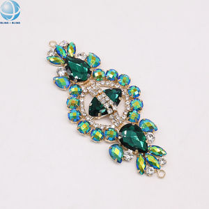 Fatto a mano strass cristallo fai da te cucire su Applique per matrimonio abito da sposa da donna abbigliamento cintura in vita Bikini costume da bagno connettore - Product Image 4