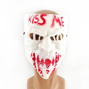 Rave Halloween LED Light up Kiss Me Masks Horror Glow <span class=keywords><strong>Disfraz</strong></span> Máscara Luminous Purge Face Mask para Festival Party Suministros <span class=keywords><strong>de</strong></span> disfraces - Product Image 6