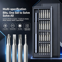 Kit de tournevis magnétique de précision 24-en-1 de qualité supérieure, embouts en acier allié Cr-V, garantie 3 ans, étui rigide, pour téléphones sophistiqués