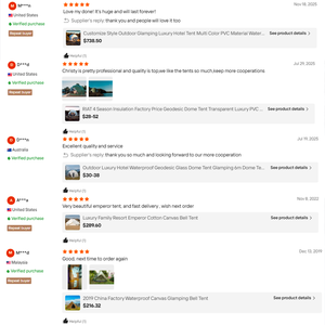 Tente de <span class=keywords><strong>safari</strong></span> de luxe pour glamping, taille personnalisable pour hôtels, complexes hôteliers et projets commerciaux - Product Image 6