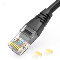 Cable de conexión de red Ethernet Cat5E RJ45 de alta velocidad 1M-20m UTP/FTP/SFTP Material de cobre CAT6/CAT5E para cables de comunicación