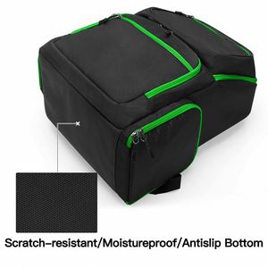 Sac à dos de transport et de voyage étanche en nylon pour ordinateur portable 15,6 pouces et Xbox Series X/S avec rangement pour jeux - Product Image 3