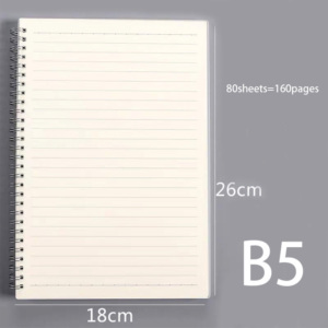 Sổ Ghi Chú Xoắn Ốc A5 Bán Chạy Cho Học Sinh Sổ Ghi Chép Trường Học Chống Nước <span class=keywords><strong>PP</strong></span> Trong Suốt Sổ Ghi Chép Trang Bên Trong Tự Làm Sổ Lập Kế Hoạch In - Product Image 3