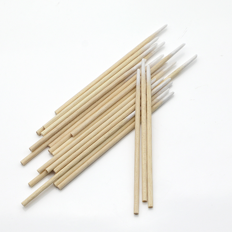 Острая палочка для ресниц с двойной стороной oem bud bamboo microblading cotton micro Brush swab