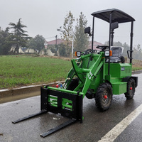 Mini-chargeuse sur pneus électrique hydraulique 500 kg, batterie au plomb 750 Ah/60 V en option, pneus pour terrains gazonnés Entreaxe au sol 200 mm – Offre Spéciale