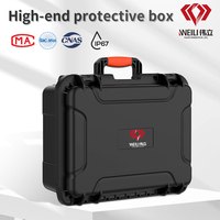 Boîte de protection d'équipement en plastique haut de gamme, personnalisée, antichoc et étanche à l'humidité, avec poignée, boîte de sécurité, étui à outils avec mousse prédécoupée