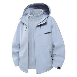 Nuova Giacca da <span class=keywords><strong>Montagna</strong></span> con Cappuccio per Uomo, Autunno e Inverno, Giacca Shell Antivento per Attività all'Aperto e Alpinismo - Product Image 4
