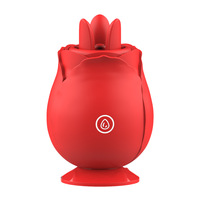 7 Vibrationsmodi und 3-Schritt-Saugfunktion 2-in-1 Rosen-Vibrator Sexspielzeug für Frauen Masturbation Dreizungen-Massagegerät