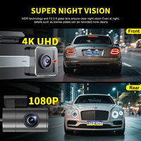 Nouvelle Caméra de Tableau de Bord 4K Avant et Arrière, Double Objectif 4K+1080p, Dashcam WiFi GPS, Caméra Double 4K