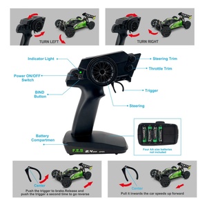 Coche Teledirigido SJY-Q126 en Escala 1/10, 4WD, 48Km/H, Alta Velocidad, Buggy de Carreras, Coche RC 4x4 para Adultos, Gran Venta - Product Image 3