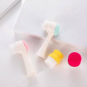 Estación de cerdas suaves de <span class=keywords><strong>gel</strong></span> de sílice cepillo de limpieza 3D cepillo de limpieza de doble cara cepillo de limpieza manual limpieza profunda - Product Image 3