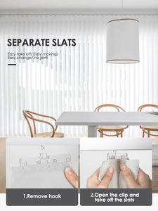 Voilages verticaux Hanas Dream, rideaux transparents doux et rêveurs, filtrant la lumière, ouverture gauche, droite, simple ou centrale, panneaux ajustables - Product Image 1