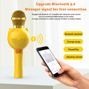 Micrófono de Karaoke Inalámbrico para Niños con Diseño de Dibujos Animados, BT 5.2, Micrófono para Cantar con Efecto de Voz Mágica, Monitor de Retorno de Sonido, Regalo de Cumpleaños para Niños - Product Image 6