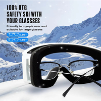 Ensemble de casque et lunettes de ski haut de gamme, lentilles interchangeables magnétiques, anti-buée, UV400, résistant aux chocs, cadre en PC, équipement de sécurité pour sports d'hiver