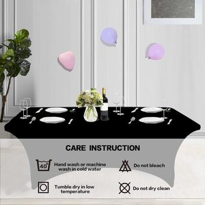 Funda de Mesa Elástica Impermeable Ecológica de Spandex en Colores Personalizados, Ajustable Universal para Mesas de 4, 6 y 8 pies, Mantel Duradero para <span class=keywords><strong>Fiestas</strong></span> - Product Image 5
