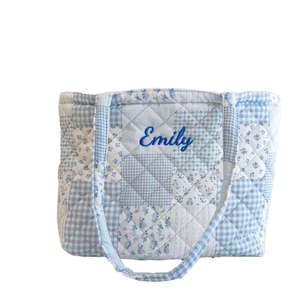 Sac fourre-tout mini personnalisé de haute qualité 100% coton, avec poignée longue, motif varié, réutilisable pour le shopping - Product Image 1