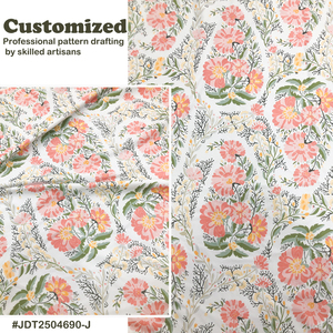 Tissu en polyester à sublimation florale imprimé tropical numérique à haute élasticité en spandex - Product Image 1