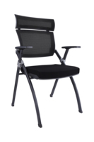 Nouvelle conception élégante, tablette d'écriture, matériau en plastique TPEE souple, chaise de bureau, chaise de conférence ergonomique pour réunions de bureau