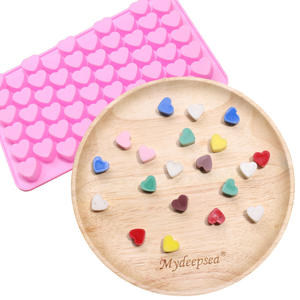 Prix usine <span class=keywords><strong>Mini</strong></span> <span class=keywords><strong>moule</strong></span> en silicone en forme de coeur pour la cuisson plateau à glace coeur 3D pour bonbons chocolat savon gelée gâteau - Product Image 4