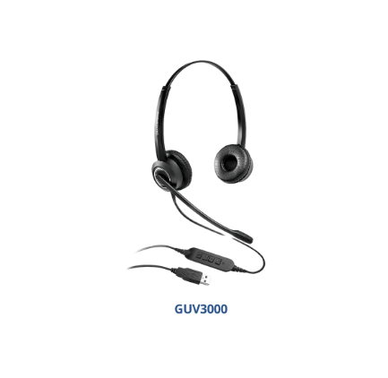 New Products Original New Grandstream HD USB Headsets with Noise Canceling Mic GUV3000