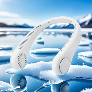Nuevo Mini Ventilador de Cuello Portátil sin Aspas, Larga Duración, 1200mAh Recargable, Enfriador de Aire, Refrigeración Rápida, Ventilador para Deportes de Verano y Camping - Product Image 1