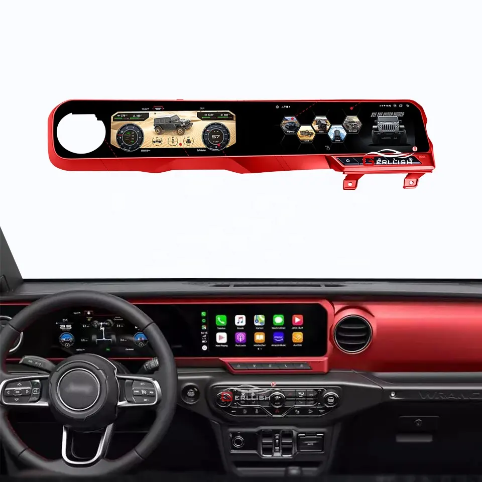 سيارة قمرة القيادة الرقمية الافتراضية لسيارة جيب wanler ، شاشة عداد السرعة