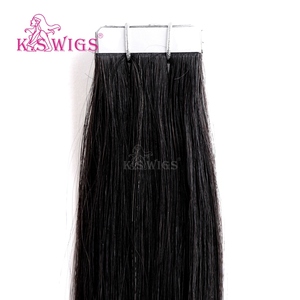 Extensions de cheveux humains 100% Remy, adhésives, invisibles, à trame fine, douces, lisses, sans nœuds, pré-collées. - Product Image 5