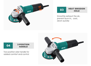 Meuleuse d'angle électrique Power Action AG950A 950W 100mm 11000 tr/min, outil de coupe et de meulage de métal robuste - Product Image 4