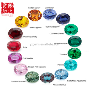 Großhandel Laborgezüchteter Synthetischer Korund Rubin - 5 #   Runder Brillantschliff Wärmebehandelter Farbwechsel-Edelstein für Schmuckherstellung - Product Image 4