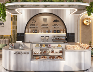 Design d'intérieur moderne et luxueux pour café et boulangerie |   Solution complète de comptoirs et présentoirs sur mesure pour magasins : Conception personnalisée tout-en-un - Product Image 1