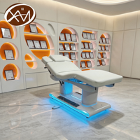 Table de massage électrique inclinable chauffante de luxe pour esthéticiennes, soins médicaux, esthétique, salon, spa, beauté, cils et visage