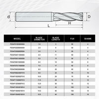 DOHRE HRC55/65 Fraise carrée en carbure CNC de haute qualité à 4/6 cannelures pour le métal