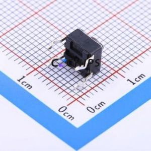 SKHHAMA010 Tactile Switch Through hole Component (THT)-4P,6x6mm Switch Single Pole Single Throw Round Button Through Hole 6mm - Product Image 2