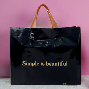 2025 New Chất lượng cao mua sắm xử lý túi tùy chỉnh túi poly mềm vòng lặp xử lý LDPE/HDPE nhựa mua sắm túi cho quần áo bao bì - Product Image 4