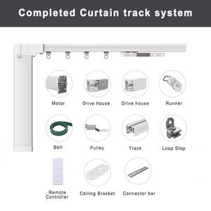 Produits pour la maison intelligente du fabricant, moteur de <span class=keywords><strong>rideau</strong></span> en aluminium motorisé et rail de plafond, rail de <span class=keywords><strong>rideau</strong></span> électrique - Product Image 3