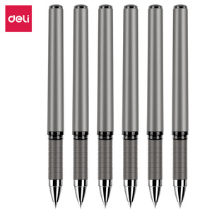 Deli S26 Gel Pen 0.7mm Metal Office Business Signature Pen Black Ink School Writing Tool - Product Image 5