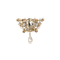 Boucles de chaussures en métal personnalisées Uneteco pour femmes avec accessoires en perles et strass pour décorations de lacets