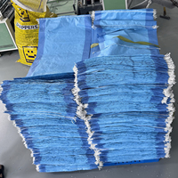 Sacs tissés en PP en gros, sacs en polypropylène recyclé de 50 kg et 100 kg pour céréales, fabrication de sacs en plastique