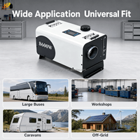 Calentador Diésel Todo en Uno de 8-10kW con Interruptor Automático 12V/24V, Calefactor Portátil para Estacionamiento, Ideal para RV, Caravana, Autobús, Taller, Tiendas de Campaña y Calefacción Fuera de la Red