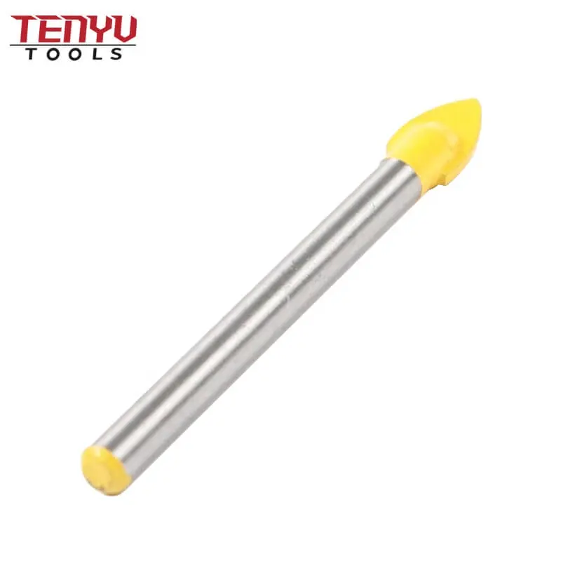 Round Shank Carbide Single Tip Tile Glass Drill Bit for Glass Ceramic Drilling