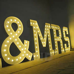 Lettere Luminose LED Personalizzate da 3-4 Piedi per Matrimoni, Decorazione Gigante per 'Sposami' in 3D - Product Image 5