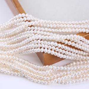 4-5mm White Natural <b>Freshwater</b> <b>Pearl</b> String Double-Sided Light <b>Pearl</b> Straight Hole Scattered Bead for DIY Necklace <b>Bracelet</b> - Product Image 5