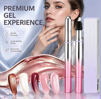 Stylo portable 7-en-1 magnétique pour vernis à ongles effet œil de chat, gel UV LED monodose, gel de nail art à retirer par trempage pour usage domestique et professionnel