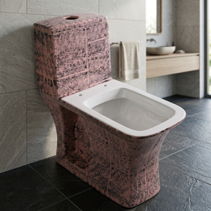 Inodoro Moderno de Cerámica de Una Pieza con Tanque Oculto, Doble Descarga, Asiento de Madera de Diseño, Lavabo Elegante para Baño, Pedido al por Mayor - Product Image 1