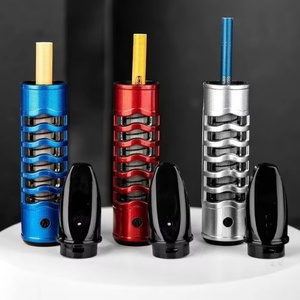 Mini encendedor electrónico y cenicero para coche con carga USB, estuche para cigarrillos sin cenizas, encendedor para personas con pocos hábitos, sin humo, sin función de expulsión de cenizas - Product Image 6