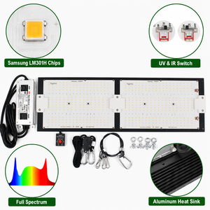 Figolite QB Luz de Cultivo 120W 240W Espectro Completo Regulable con Chip Samsung LM301H Interruptor UV IR - Product Image 4