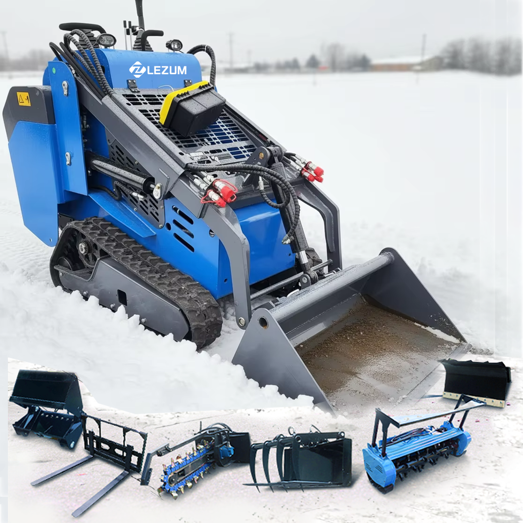 LANDKING トラックモデル 青 Mini Skid Steer Loader - LEZUM LA580 with Kubota EPA Engine