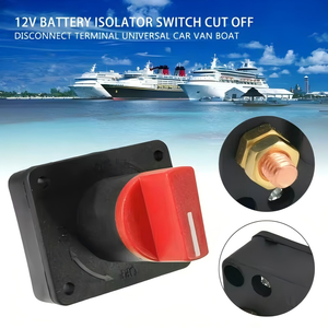 100A 12V interruptor de batería giratorio de encendido/apagado aislador de energía para coches yates barcos furgonetas autocaravanas - Product Image 5